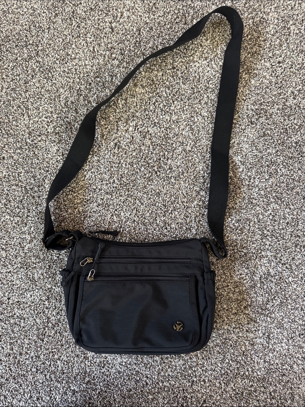 Black Women's Shoulder Crossbody Bag - Lightweight Everyday Carry